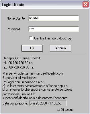 Inserimento password